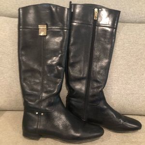 Tory Burch black leather riding boots